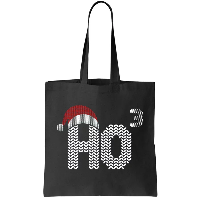 Ho Cubed Shirt Funny Christmas Math Teacher Gift Ho Ho Ho Tote Bag