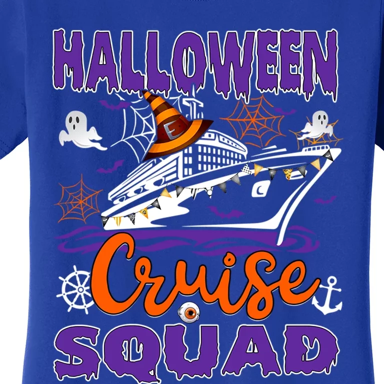 Halloween Cruise Squad Cruising Crew Spooky Season Family Cute Gift Women's T-Shirt