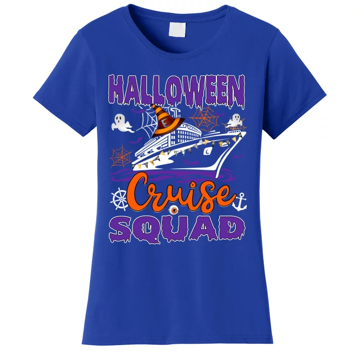 Halloween Cruise Squad Cruising Crew Spooky Season Family Cute Gift Women's T-Shirt