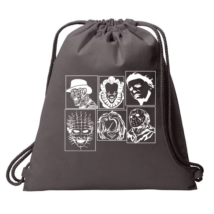 Horror Characters Spooky Halloween Costume Drawstring Bag