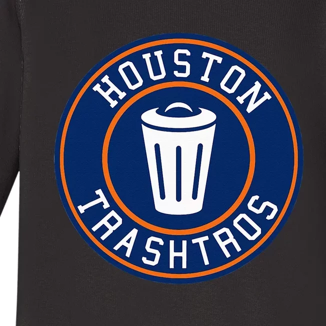 Houston Cheaters Sign Stealing Trashtros Baseball Gift Baby Long Sleeve Bodysuit