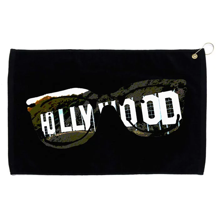 Hollywood California Sign Souvenir Grommeted Golf Towel