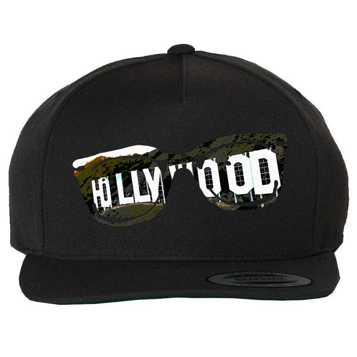 Hollywood California Sign Souvenir Wool Snapback Cap