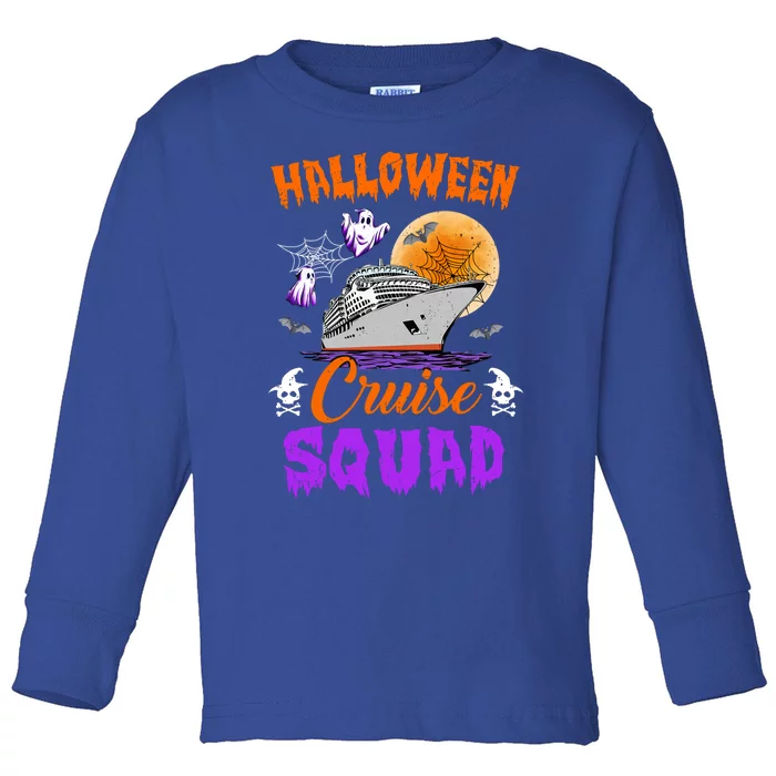 Halloween Cruise Squad Family Cruising Crew Vacation Trip Gift Toddler Long Sleeve Shirt