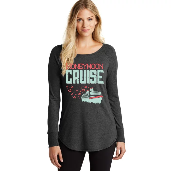 Honeymoon Cruise Ship Cruising Vacation Trip Couple Gift Women's Perfect Tri Tunic Long Sleeve Shirt