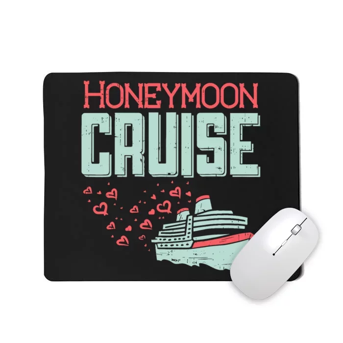 Honeymoon Cruise Ship Cruising Vacation Trip Couple Gift Mousepad