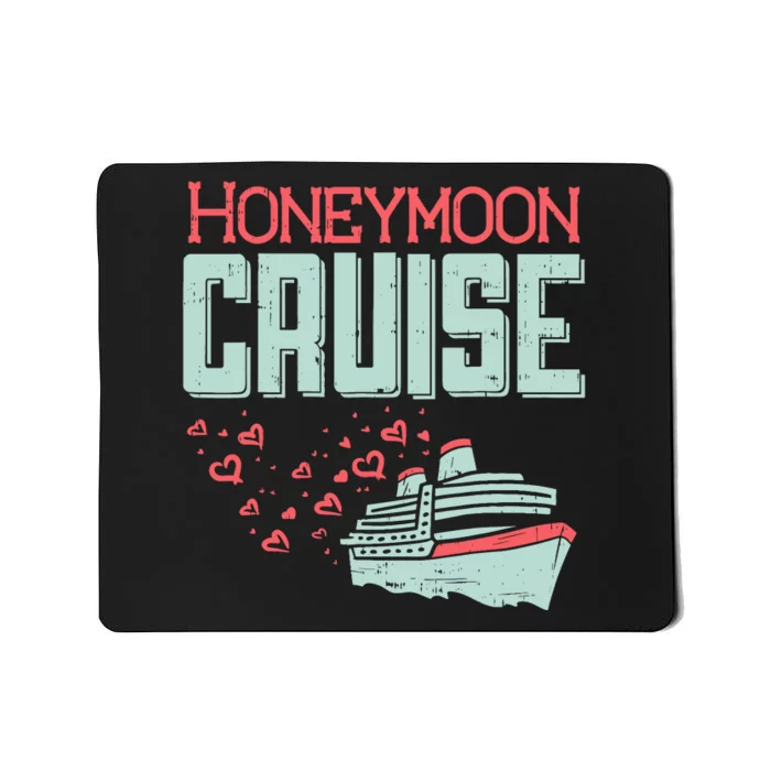 Honeymoon Cruise Ship Cruising Vacation Trip Couple Gift Mousepad