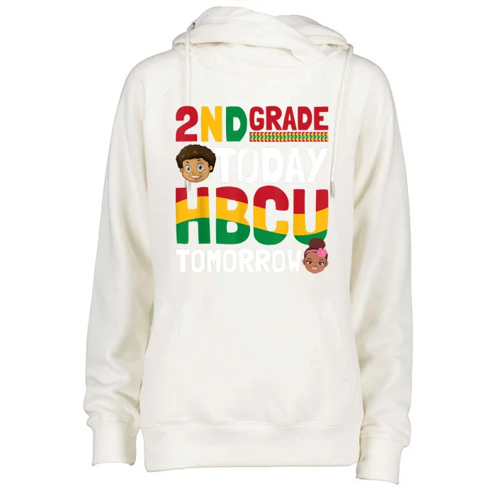 HBCU College Student 2nd Grade Today HBCU Tomorrow Womens Funnel Neck Pullover Hood