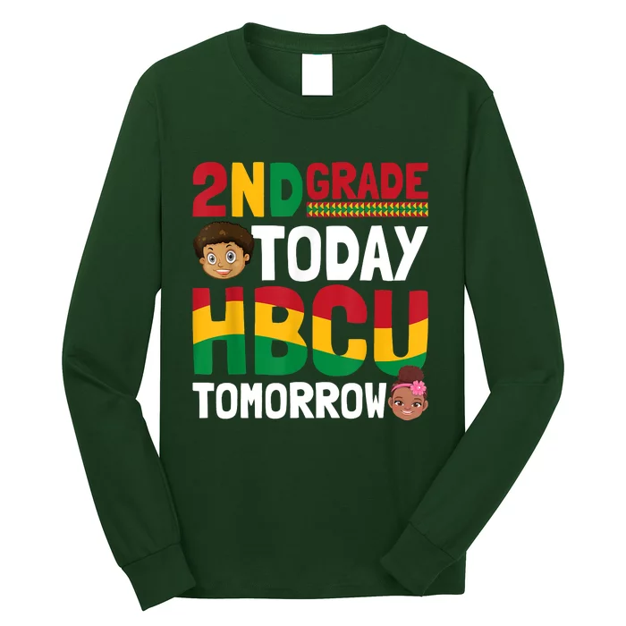 HBCU College Student 2nd Grade Today HBCU Tomorrow Long Sleeve Shirt