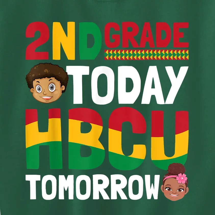 HBCU College Student 2nd Grade Today HBCU Tomorrow Kids Sweatshirt