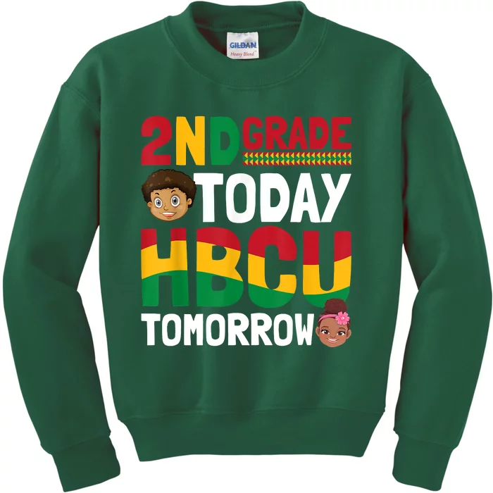 HBCU College Student 2nd Grade Today HBCU Tomorrow Kids Sweatshirt