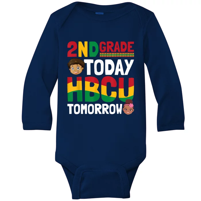 HBCU College Student 2nd Grade Today HBCU Tomorrow Baby Long Sleeve Bodysuit