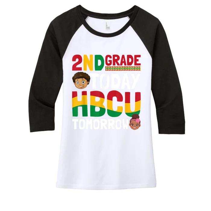 HBCU College Student 2nd Grade Today HBCU Tomorrow Women's Tri-Blend 3/4-Sleeve Raglan Shirt