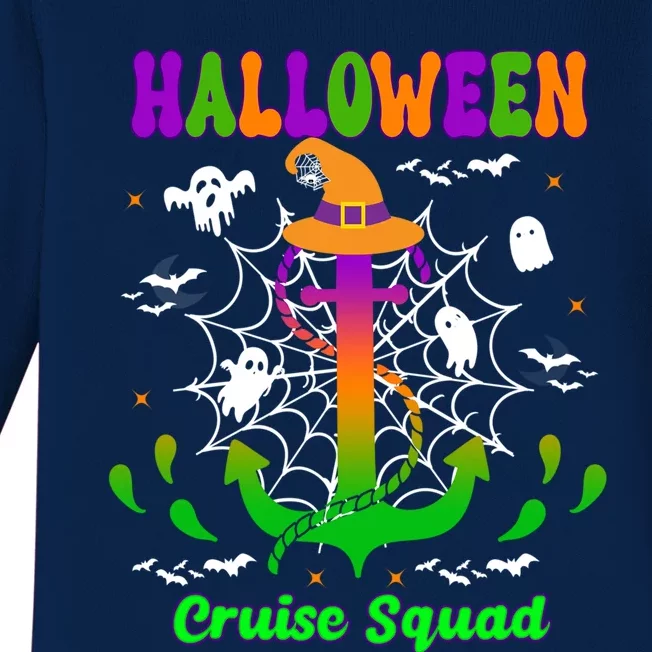 Halloween Cruise Squad Group Travel Trip Vacation Gift Baby Long Sleeve Bodysuit