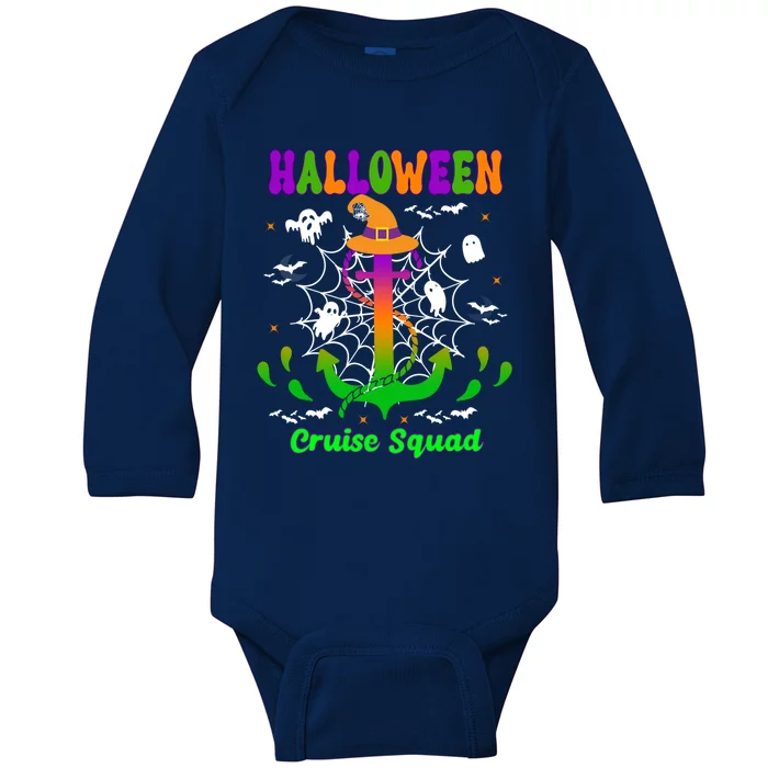 Halloween Cruise Squad Group Travel Trip Vacation Gift Baby Long Sleeve Bodysuit