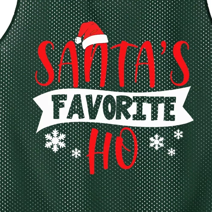 Hot Christmas Santas Favorite Ho Mesh Reversible Basketball Jersey Tank