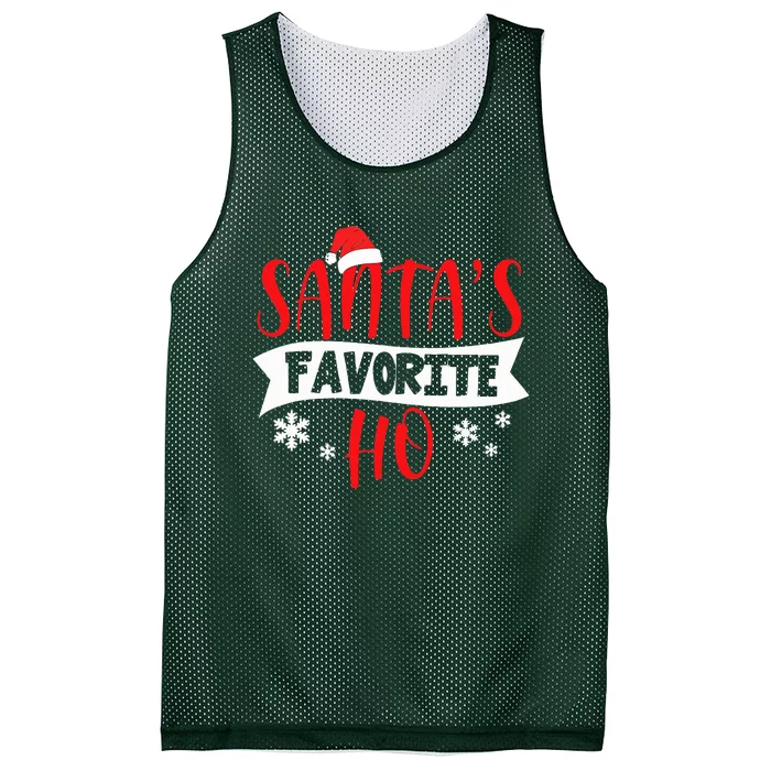 Hot Christmas Santas Favorite Ho Mesh Reversible Basketball Jersey Tank