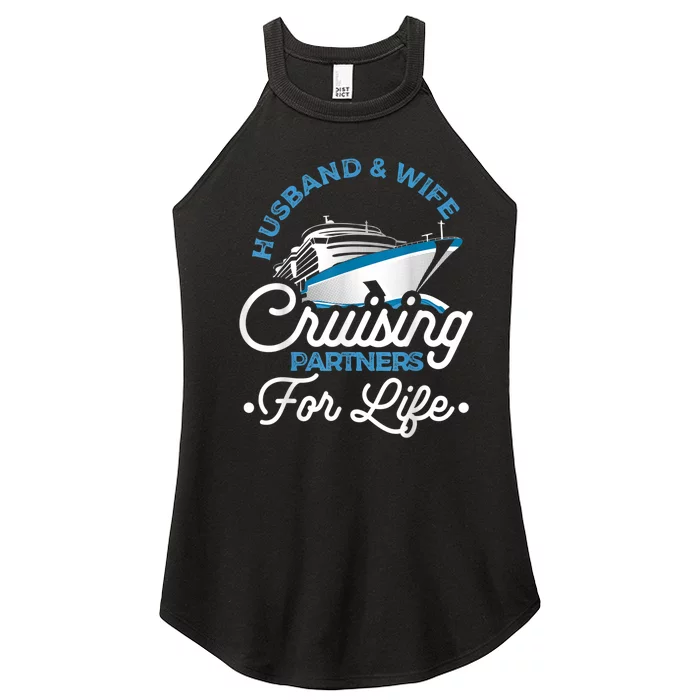 Honeymoon Cruise Ship Vacation Married Couple Husband Wife Women’s Perfect Tri Rocker Tank