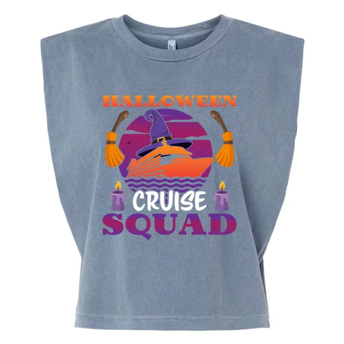 Halloween Cruise Squad Cruising Crew Spooky Lover Season Meaningful Gift Garment-Dyed Women's Muscle Tee