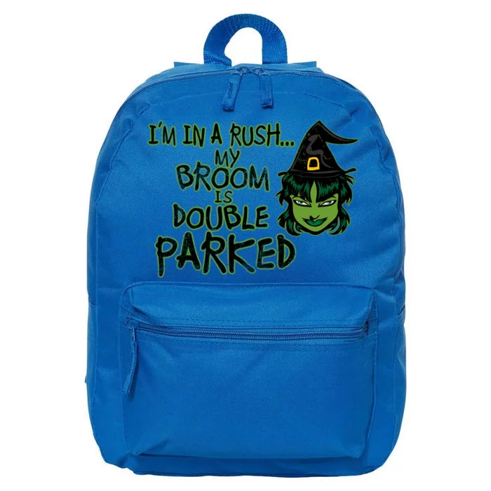 Halloween Costume Spooky Witch Broom Parking Gift 16 in Basic Backpack