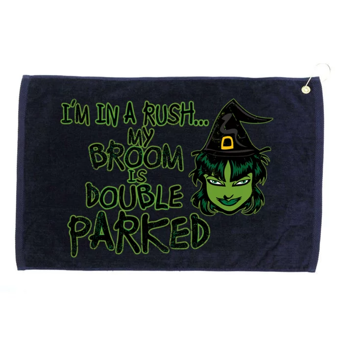 Halloween Costume Spooky Witch Broom Parking Gift Grommeted Golf Towel