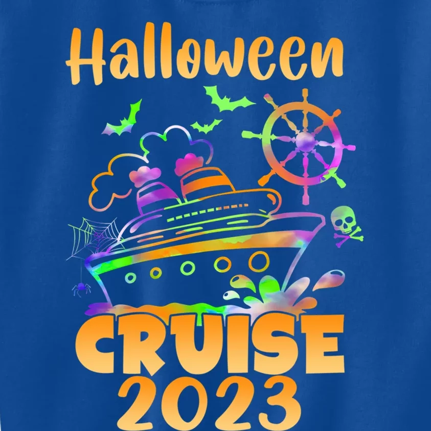 Halloween Cruise Squad Cruising Crew Spooky Season Family Gift Kids Sweatshirt