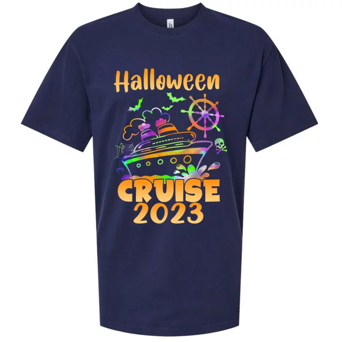 Halloween Cruise Squad Cruising Crew Spooky Season Family Gift Sueded Cloud Jersey T-Shirt