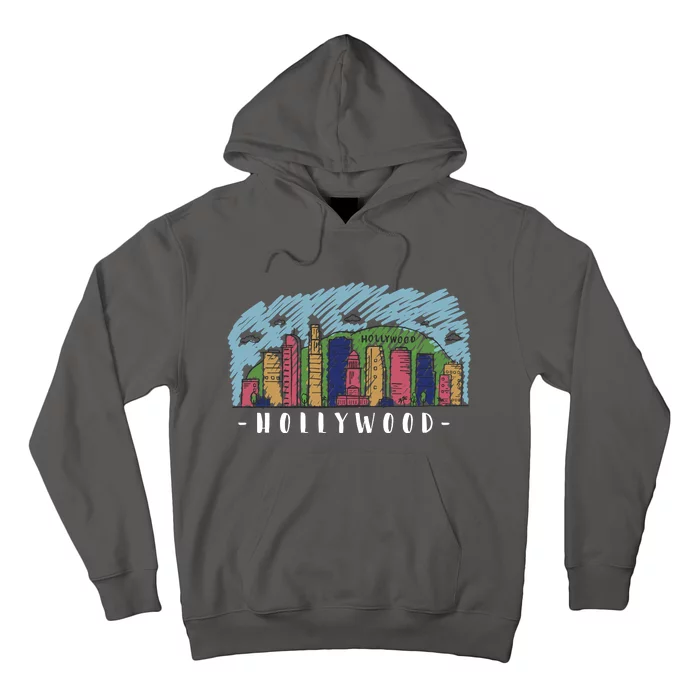 Hollywood Cartoon Style Illustration Hoodie