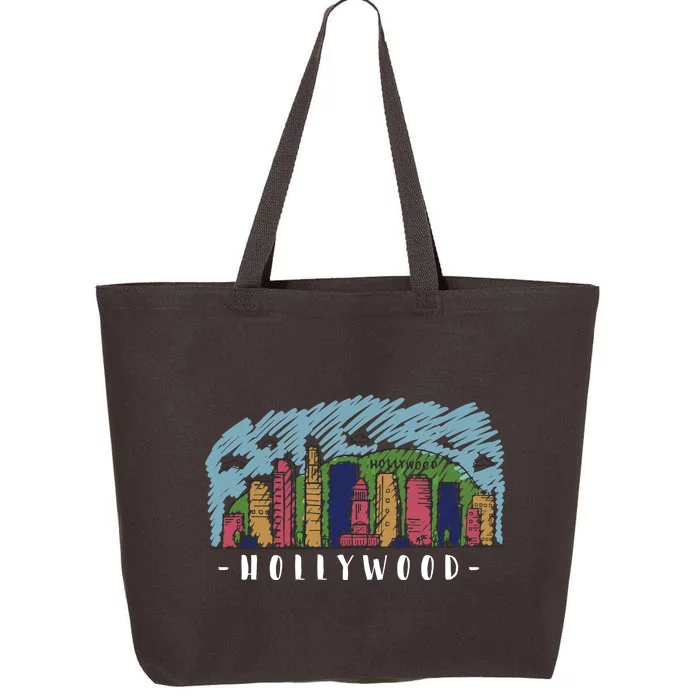 Hollywood Cartoon Style Illustration 25L Jumbo Tote