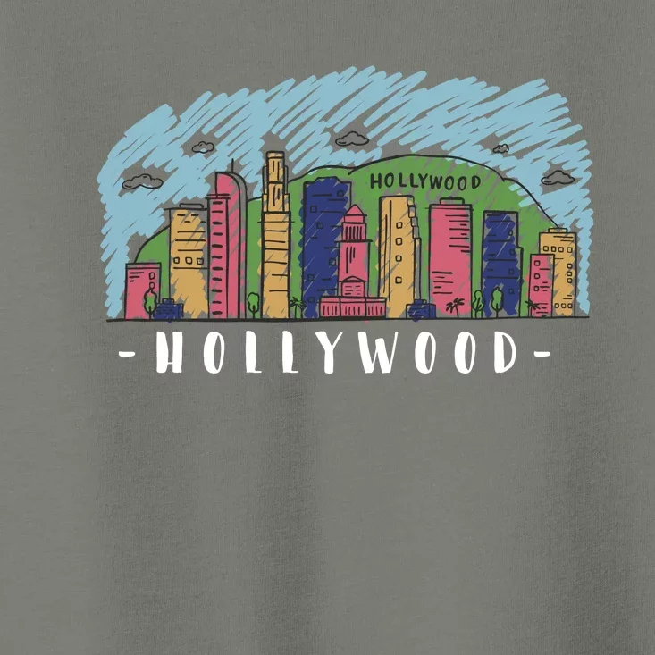 Hollywood Cartoon Style Illustration Toddler T-Shirt