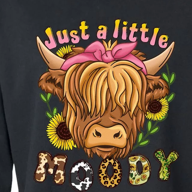 Highland Cow Scottish Highland Cow Cropped Pullover Crew