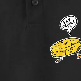 Humorous Cheese Say People Funny Photographer Quote Pun Dry Zone Grid Performance Polo