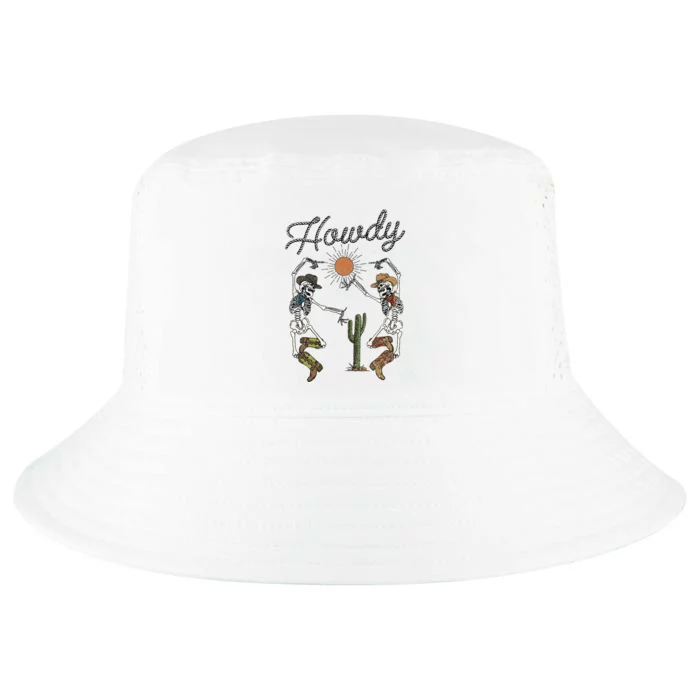 Howdy Cowboy Skeleton Dancing Country Girl Western Cool Comfort Performance Bucket Hat