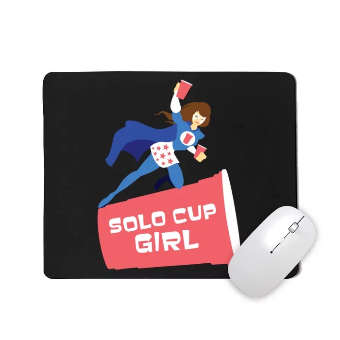 Halloween Costume Solo Cup Gift Funny Women Beer Mousepad