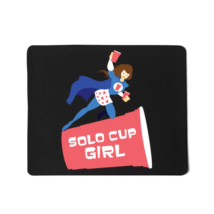 Halloween Costume Solo Cup Gift Funny Women Beer Mousepad