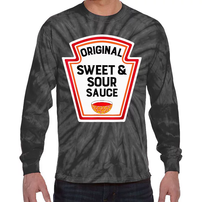 Halloween Costume Sweet And Sour Sauce Tie-Dye Long Sleeve Shirt