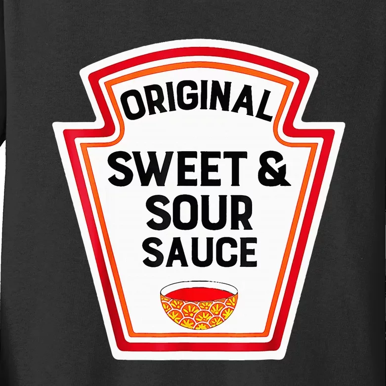 Halloween Costume Sweet And Sour Sauce Kids Long Sleeve Shirt