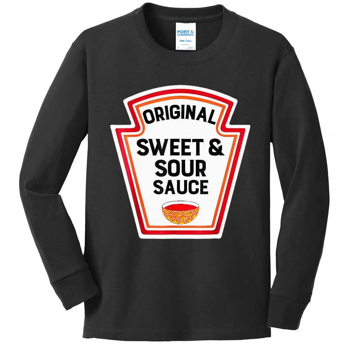 Halloween Costume Sweet And Sour Sauce Kids Long Sleeve Shirt