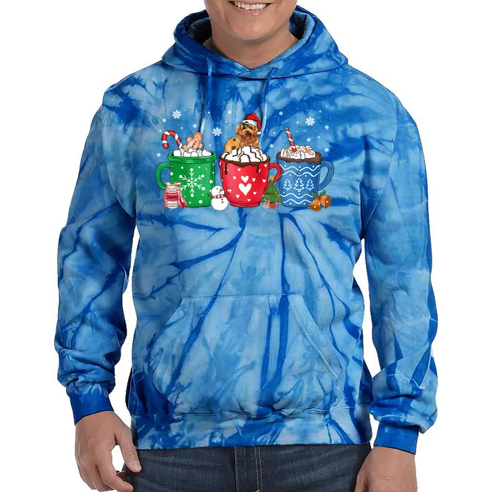 Hot Chocolate S Winter Mug Poodle Cream Christmas Gift Tie Dye Hoodie