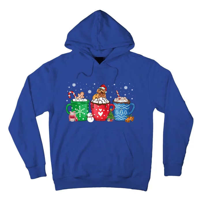 Hot Chocolate S Winter Mug Poodle Cream Christmas Gift Tall Hoodie