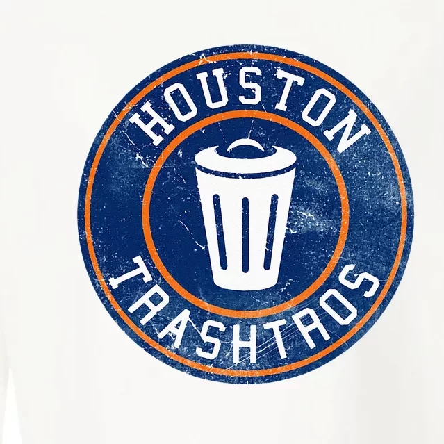 Houston Cheaters Sign Stealing Trashtros Baseball Gift Cropped Pullover Crew