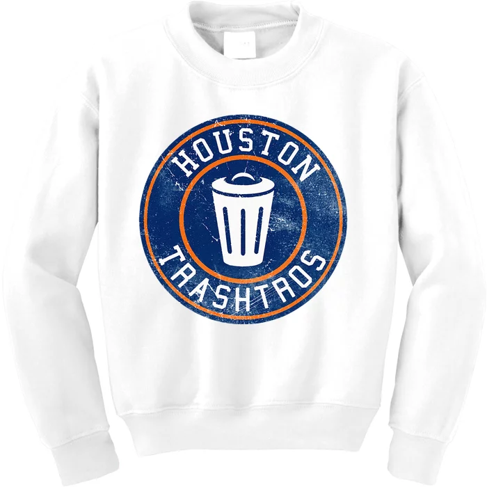 Houston Cheaters Sign Stealing Trashtros Baseball Gift Kids Sweatshirt