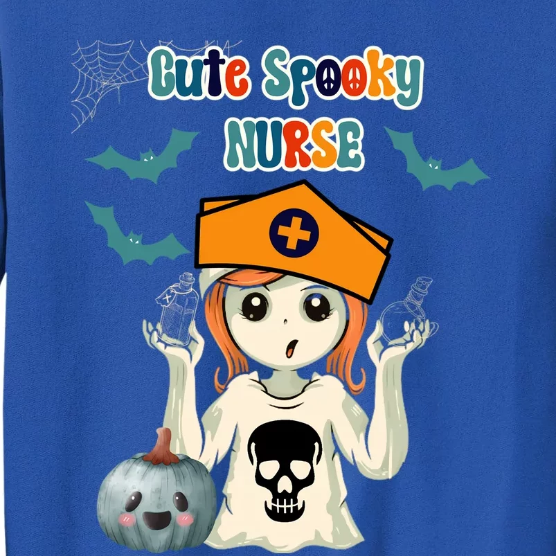 Halloween Cute Spooky Nurse Gift Tall Sweatshirt