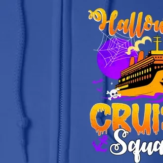 Halloween Cruise Squad Family Spooky Cruising Crew Trip Gift Full Zip Hoodie