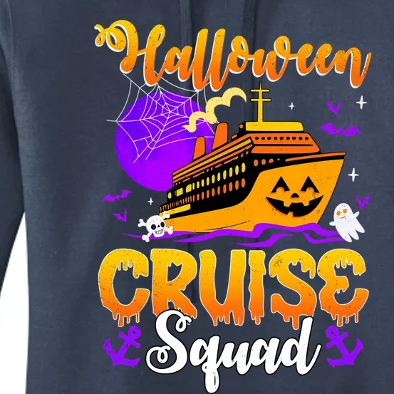 Halloween Cruise Squad Family Spooky Cruising Crew Trip Gift Women's Pullover Hoodie