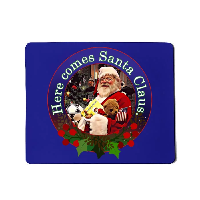 Here Comes Santa Claus Design Gift Mousepad