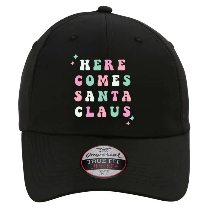 Here Comes Santa Claus Retro Merry Christmas Xmas Meaningful Gift The Original Performance Cap