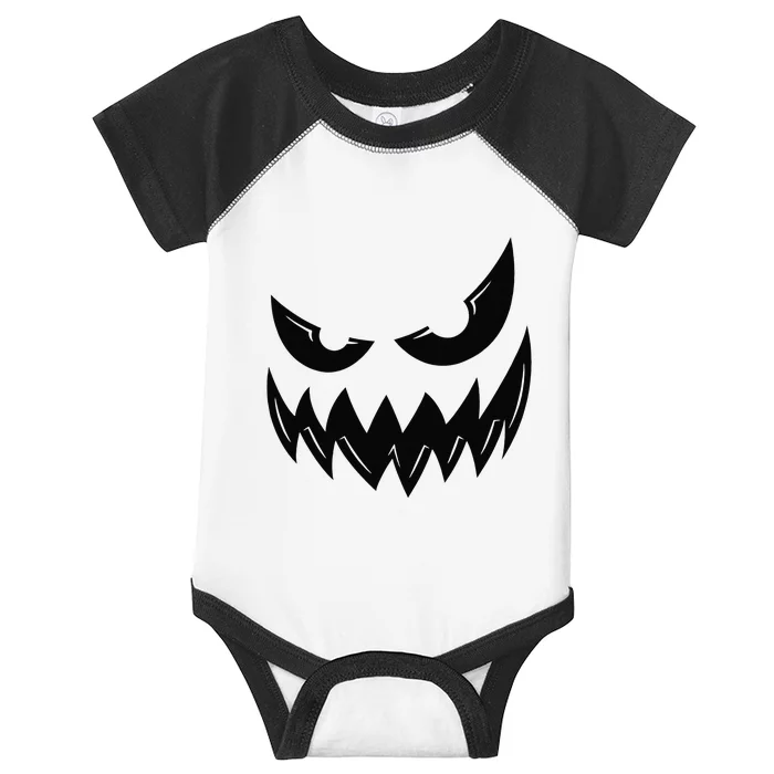 Halloween Costume Spooky Jack OLantern Orange Pumpkin Face Infant Baby Jersey Bodysuit