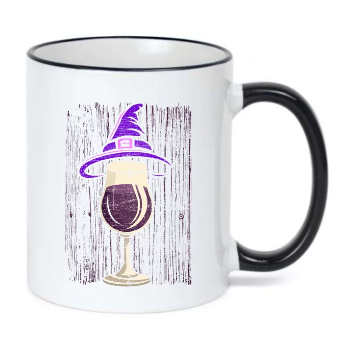 Halloween Costume Salem Wine Drunken Witch Funny Gift Black Color Changing Mug