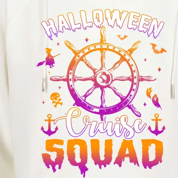 Halloween Cruise Squad Family Vacation Trip Cruising Crew Cool Gift Womens Funnel Neck Pullover Hood